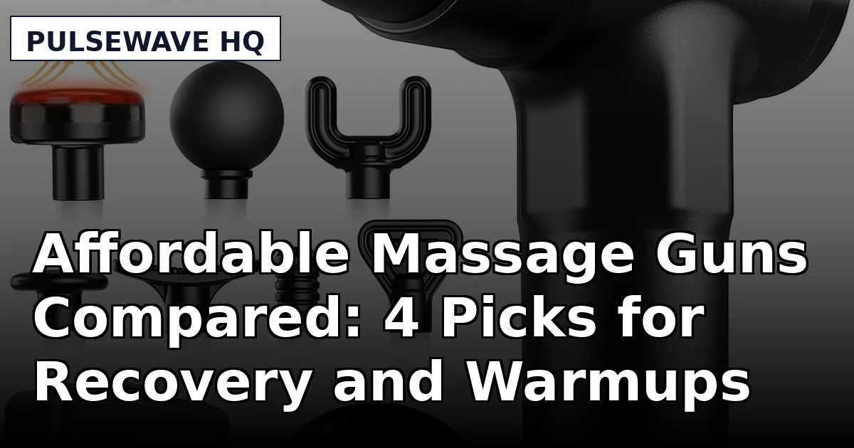 Affordable Massage Guns Compared: 4 Picks for Recovery and Warmups