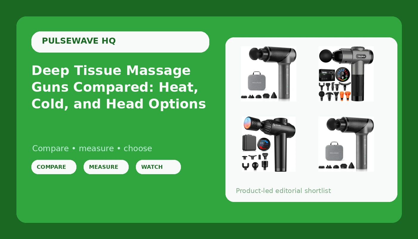 Deep Tissue Massage Guns Compared: Heat, Cold, and Head Options