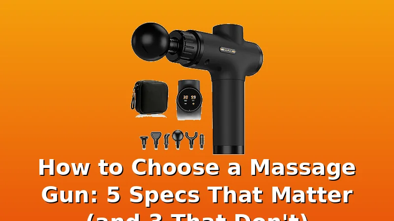 How to Choose a Massage Gun: 5 Specs That Matter (and 3 That Don't) - PulseWave HQ review with measurements and honest opinion