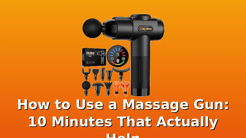 How to Use a Massage Gun: 10 Minutes That Actually Help - PulseWave HQ review with measurements and honest opinion