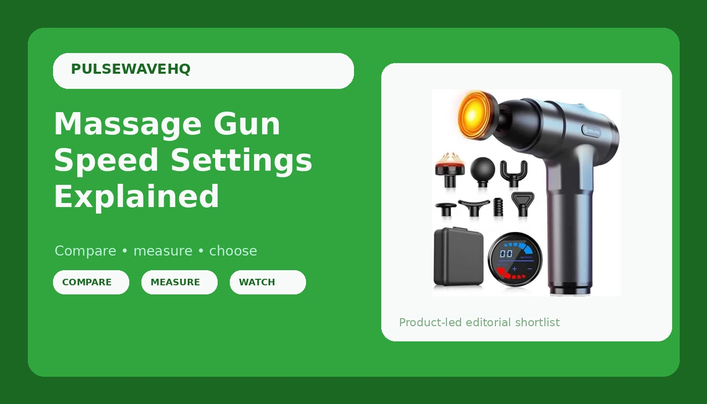 Massage Gun Speed Settings Explained - PulseWave HQ review with measurements and honest opinion